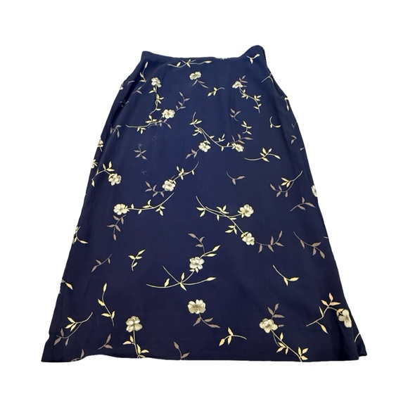 Sag Harbor Dresses & Skirts - Sag Harbor Navy Floral Midi Skirt